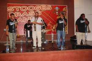 Stooges Brass Band performing at Alhamra, Lahore.